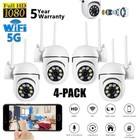 4 Pack Wireless 5g Wifi 1080p Security Camera System Smart Outdoor Night Vision