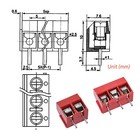 2 Pin 3 Pin 5 08mm  2 54mm X 2  Pitch Pcb Mount Screw Terminal Block Connector