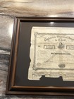 Original Confederate  1000 Loan War Bond Feb 20 1863 Stonewall Jackson Framed