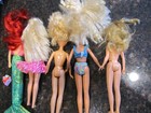 Vintage Lot Of 5 1990 s Genuine Barbie Skipper   Ariel Doll Heavily Played With