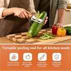 2pcs Vegetable Peeler 3 In 1 Multi-functional For Kitchen Stainless Steel Peeler