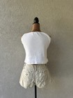 Grane Cream Cargo Shorts Women   s Low Rise Y2k Utility Pocket Mini Shorts Vintage