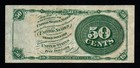 50c 1869-75 4th Issue Crisp Xf Edwin M  Stanton Fractional Currency 