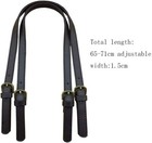 2 Pcs Leather Replacement Shoulder Straps Adjustable Handles For Handbags