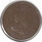 1909 Canadian Xf Circulated One Large Cent Edward Vii Coin   1