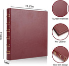 Vintage Hardback 3 Ring Binder 1 Inch  Professional Leather Binder 3 Ring  Three
