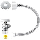  Pack Complete Toilet Valve Set  Includes 2 Inch Nom Inlet X 3 8 Inch Od 1