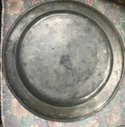 18th Century Antique English Pewter 15  Charger  London  England