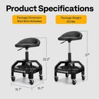 Rolling Garage Stool 300lbs Adjustable Height Mechanic Work Shop Seat W  Casters
