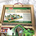 Melissa   Doug 17-piece Wooden Take-along Railroad  Complete  No Missing Pieces