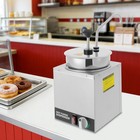 Commercial Hot Fudge Warmer Nacho Cheese Sauce Warmer W  Pump Dispenser