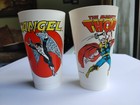 7-11 Marvel Slurpee Cup Vintage Lot Of 10 Cyclops Angel Hawkeye Thor Minty