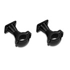 Pair Of Black Speaker Mounting Clamp For 1 To 1-1 4  Handlebar Black