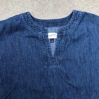 Universal Thread Denim Jean Tunic Shirt Women s Xs Blue Blouse Long Sleeve