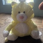 Puffalump Fisher Price Stuffed Cat Plush Yellow White 17  Vtg 1986