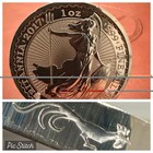 2017 Dog Privy   2018 Rooster Privy Silver Britannia 1 Oz  999 Fine 2 Coin Set