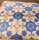 Vtg Wicker Sewing Basket Box Fabric Lined Sewing Grannycore 8 X 6    With Notions
