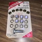 Vintage   Singer Snap Fasteners Also Button Covers  And Tool  