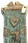 Vtg Judaica Hebrew Mezuzah                     Shin   Klaf Jewish Judaism Jerusalem Israel