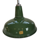 1940s Appleton 16  Porcelain Industrial Green Barn Light Vintage Gas Station A