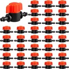 1 4 Inch Drip Irrigation Valves  35 Pcs Drip Irrigation Shut Off Switch Valves F