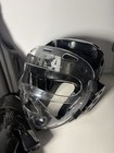 Ata Karate taekwondo Sparring Gear Youth Black clear red Feet Sz 7