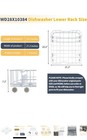 Upgraded Wd28x10384 Dishwasher Lower Dishrack Fit Ge Wd28x10165 Wd28x10309