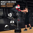 Punching Bag Freestanding Reflex Speed Boxing Bag Training W  Glove Teens Adults