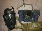 Rare Original Post Cold War Era Romanian M74 Gas Mask With Bag   Filter Nos    