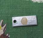 Vintage 1973 Dav Illinois License Plate Cj 1964 Keychain Tag
