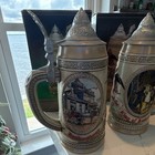  Never-been-used  Lidded Steins Hand Crafted In Brazil  With Original Packaging