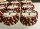Lot Of 45 Las Vegas Nevada  5 00 Poker Chips The City Of Lights
