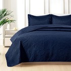 Luxury Bedspread Bedding Set 3 Piece Quilted Coverlet Bed Throw Queen King Size