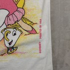 Vintage Disney Franco Beach Towel Beauty And The Beast Belle 90s Cotton 28x54