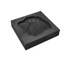 Small - Indian Chiefs Head 3d Graphite Ingot Mold For Precious Metal Casting