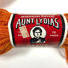 Nos Vtg 6 Skeins Aunt Lydia s Heavy Rug Yarn     70 Yards Each      315 Tangerine