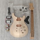 Prs Style Diy Electric Guitar Kits 6 String Maple Veneer  mahogany Body And Neck