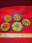 Indian Beaded Conchos Handmade Trading Post Antique