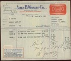 1928 Chicago Il Allen B Wrisley Co Soaps Perfunes Glycerine Invoice 27-82