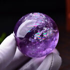 40 70mm Natural Amethyst Quartz Stone Sphere Crystal Ball Healing Gemstone