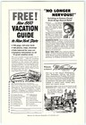 1950s Union Pacific Railroad Streamliners Hospitality Advertising Print Ad Z5741