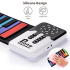 49 Key Foldable Piano Keyboard Mini Hand Roll 8 Rhythms Tones For Birthday Gift