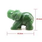 Carved Healing Crystals Gemstones Elephant Statue Figurine Collectible Decor    