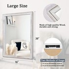 Wall Mirror Large Rustic Wood Framed Mirror Rectangle Decorative Farmhouse Bedro