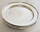  6  Whiting Sterling Silver Classic Dessert Or Salad Plates 7  No Mono 858g