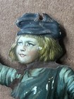 Vtg 1920s Advertising Tin Litho Figural Dutch Boy Paints Match Holder Match Safe