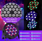4 Rgb 36 Led Stage Lighting Par Light Dmx Beam Party Dj Disco Lights With Remote