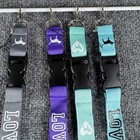 Victoria s Secret Pink Lanyards 4 Pack Grey Purple Mint Blue Dog Logo Keychains