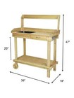 Wooden Potting Bench Table Outdoor Patio Lawn Garden Gardening Plant Workstation