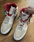 Vintage Nike Pro 1989 Mako Sx Turf Cleat Shoes Sneaker High Top Red White 9 Rare